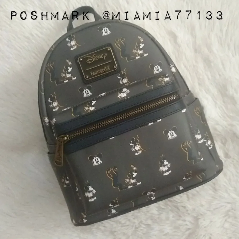 Loungefly Disney Mickey Mouse Spooked Mini Backpack and Coin Pouches
